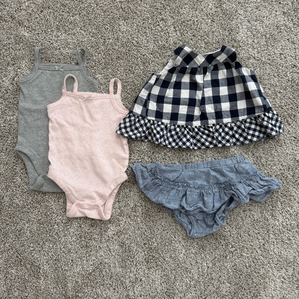 Baby GAP 3-6mo bundle Gray, Pink, Blue, and soft Denim